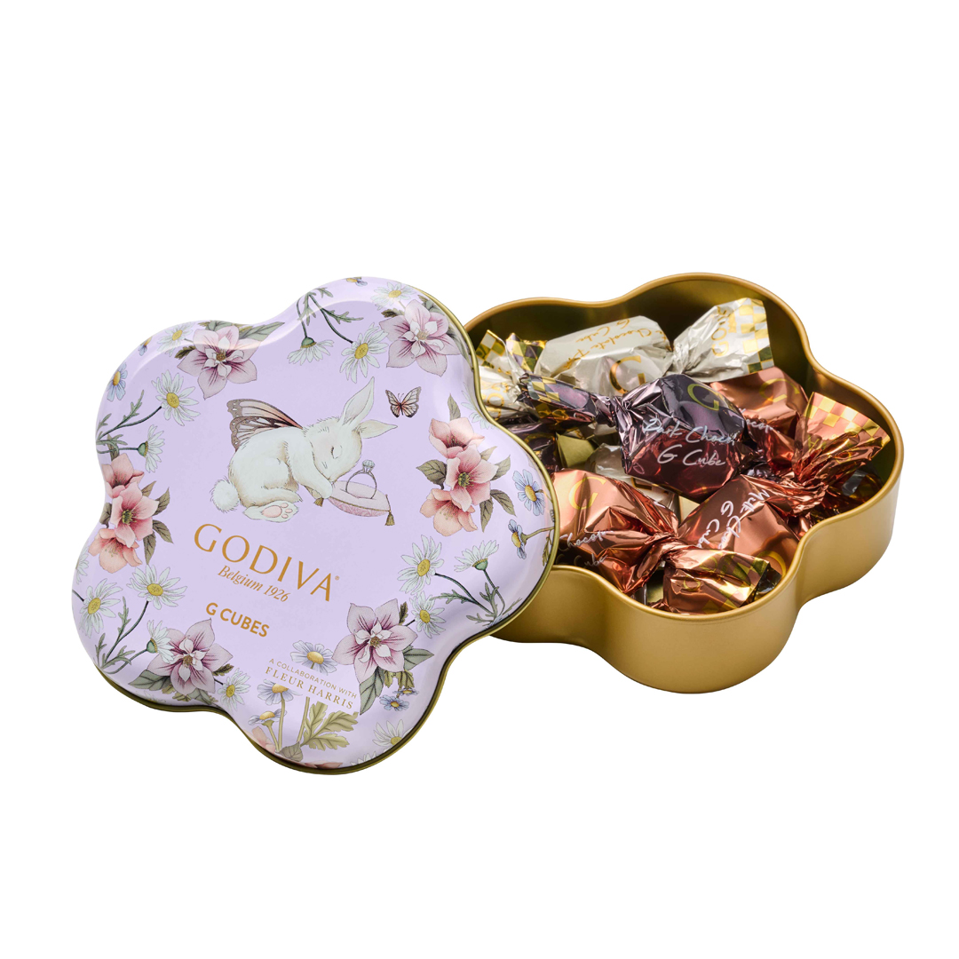 羽ばたく 花咲く春 G キューブ アソートメント フラワー缶