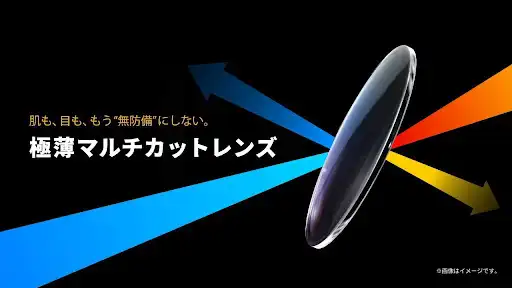 肌も、目も、もう”無防備”にしない。「極薄マルチカットレンズ」
