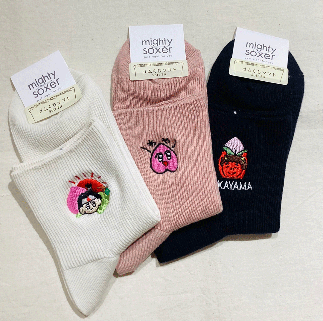 岡山刺繍靴下