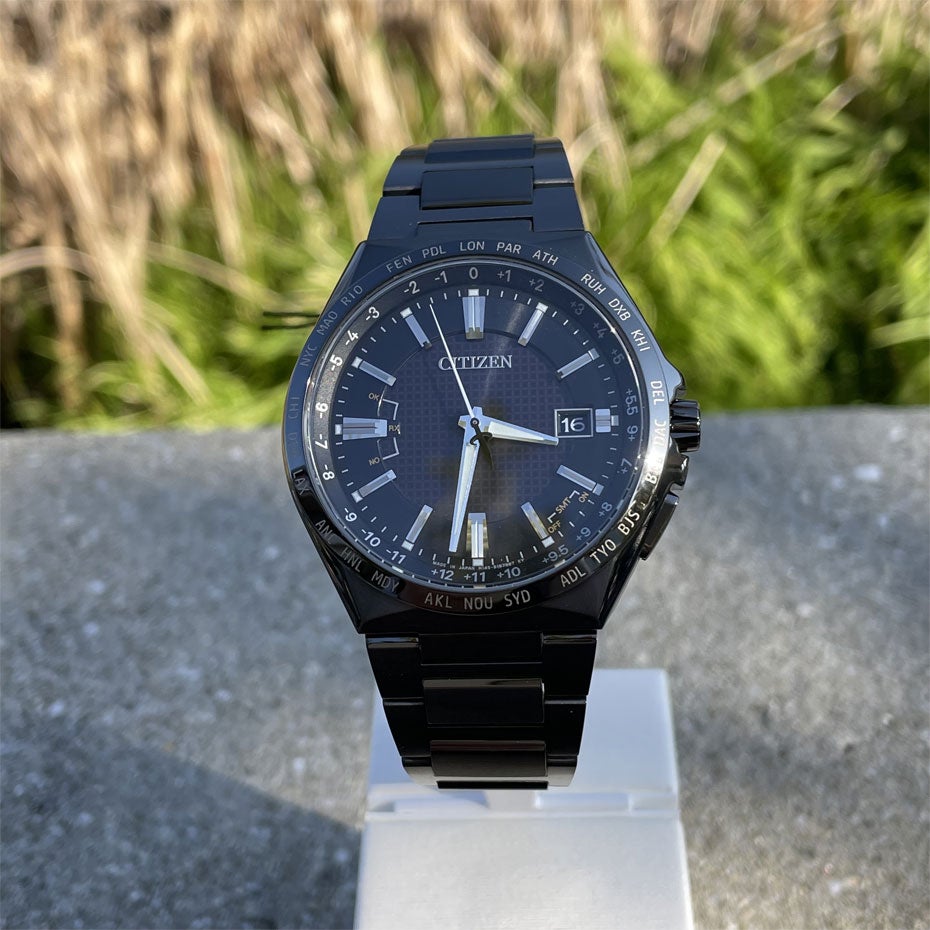 シチズン アテッサ ソーラー電波 ブラックCB0215-51E ニュース｜ショップニュース｜CITIZEN ATTESA ブラックで統一された