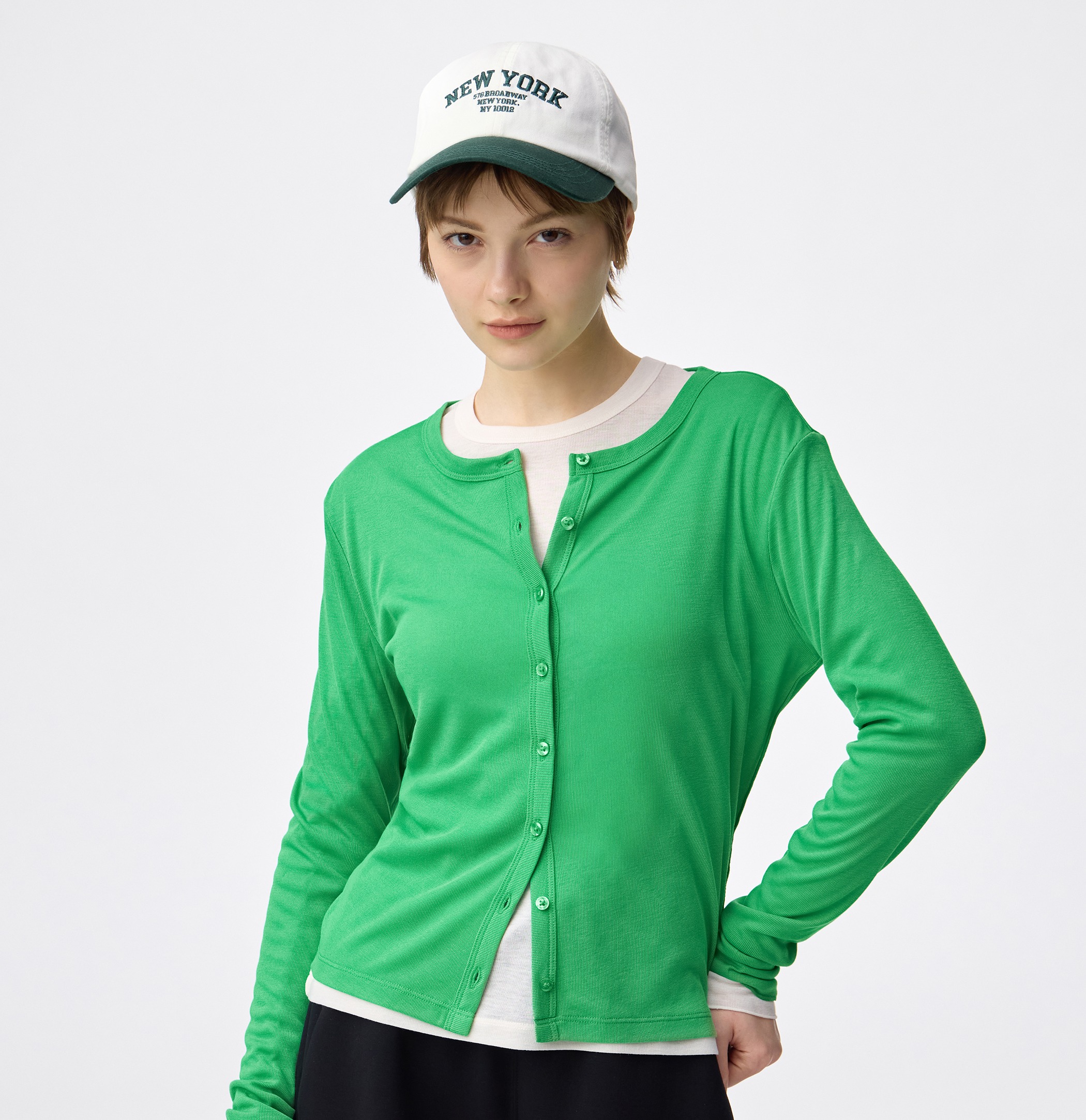 ソフトシアーカーディガンQ