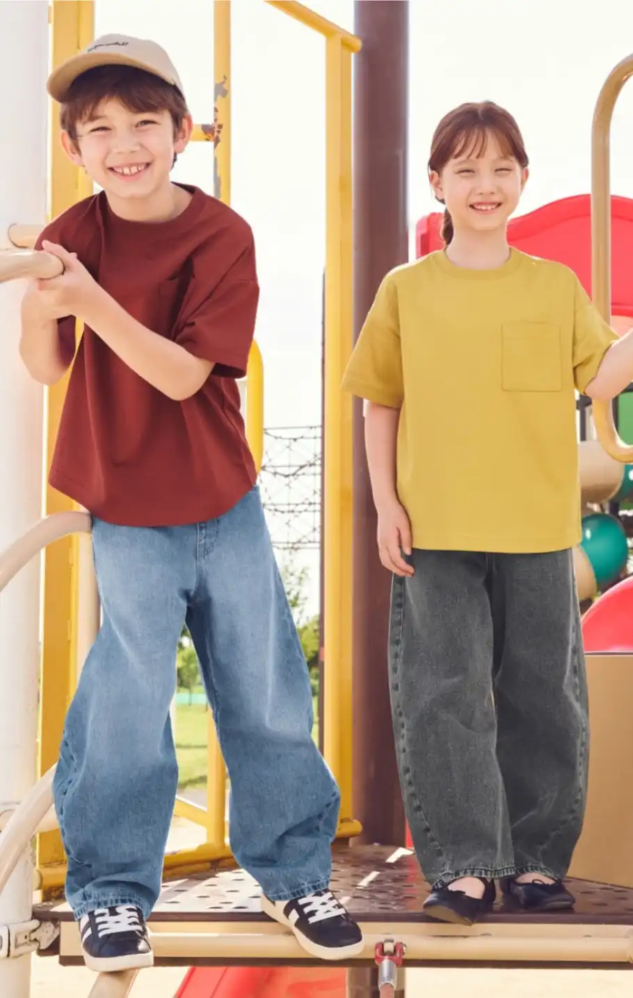KIDS 3Dバレルジーンズ