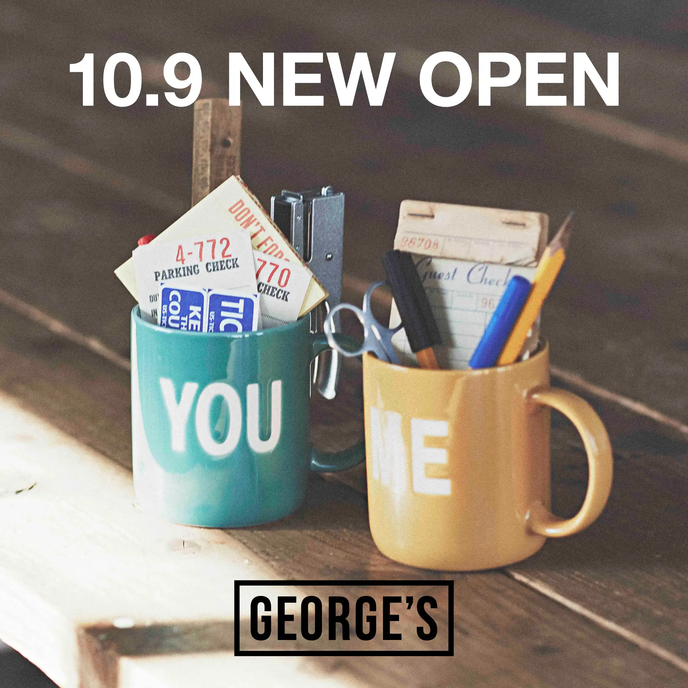 GEORGE’S(ジョージズ)　2026.10.9 OPEN！