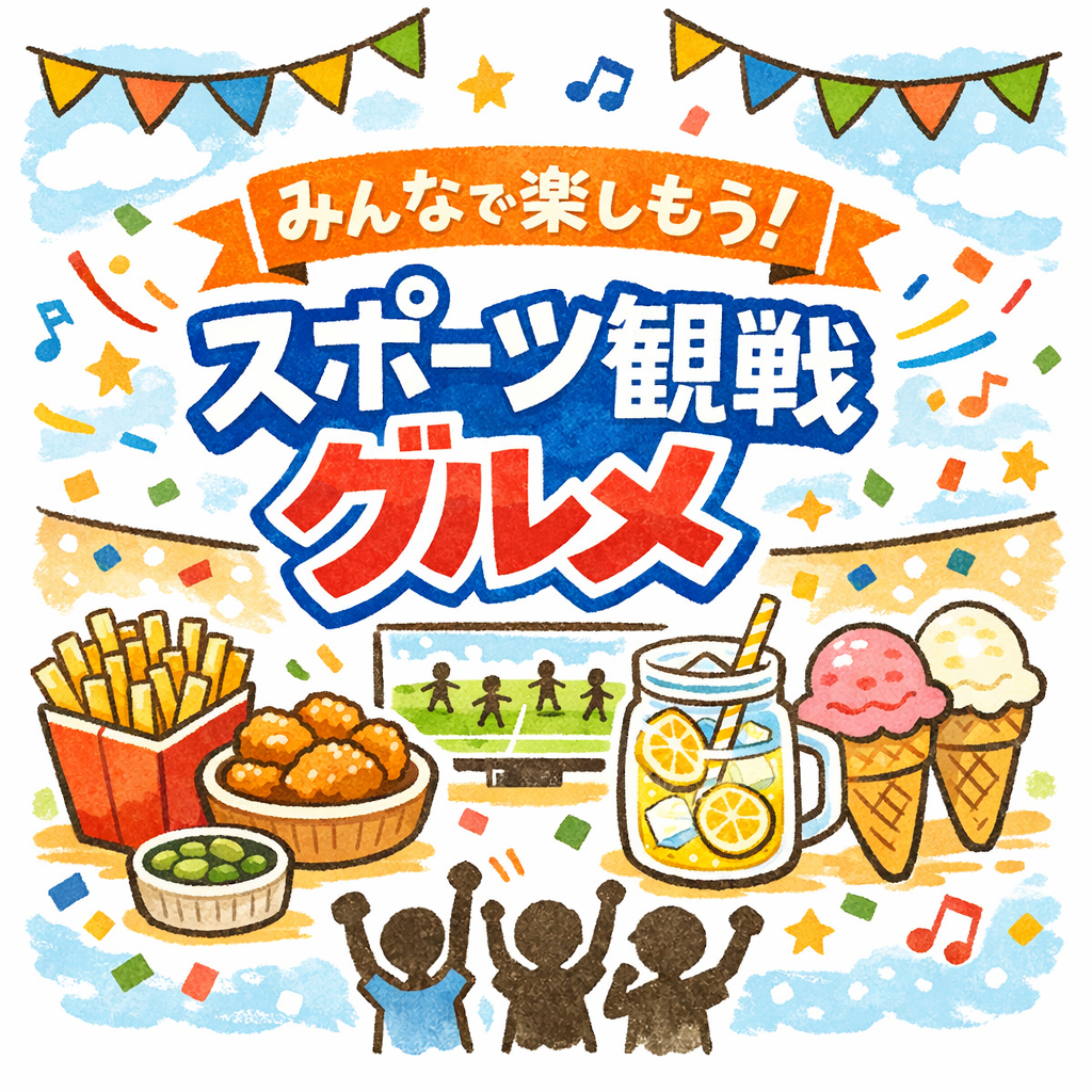みんなで楽しもう！スポーツ観戦グルメ