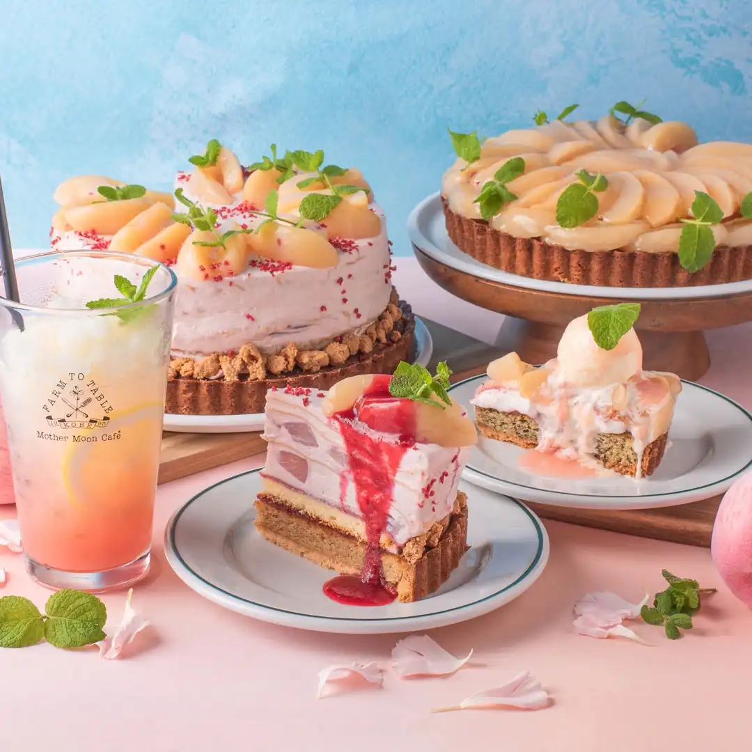 桃のやさしい甘みがひと口ごとに広がるケーキ＆ドリンクが登場！