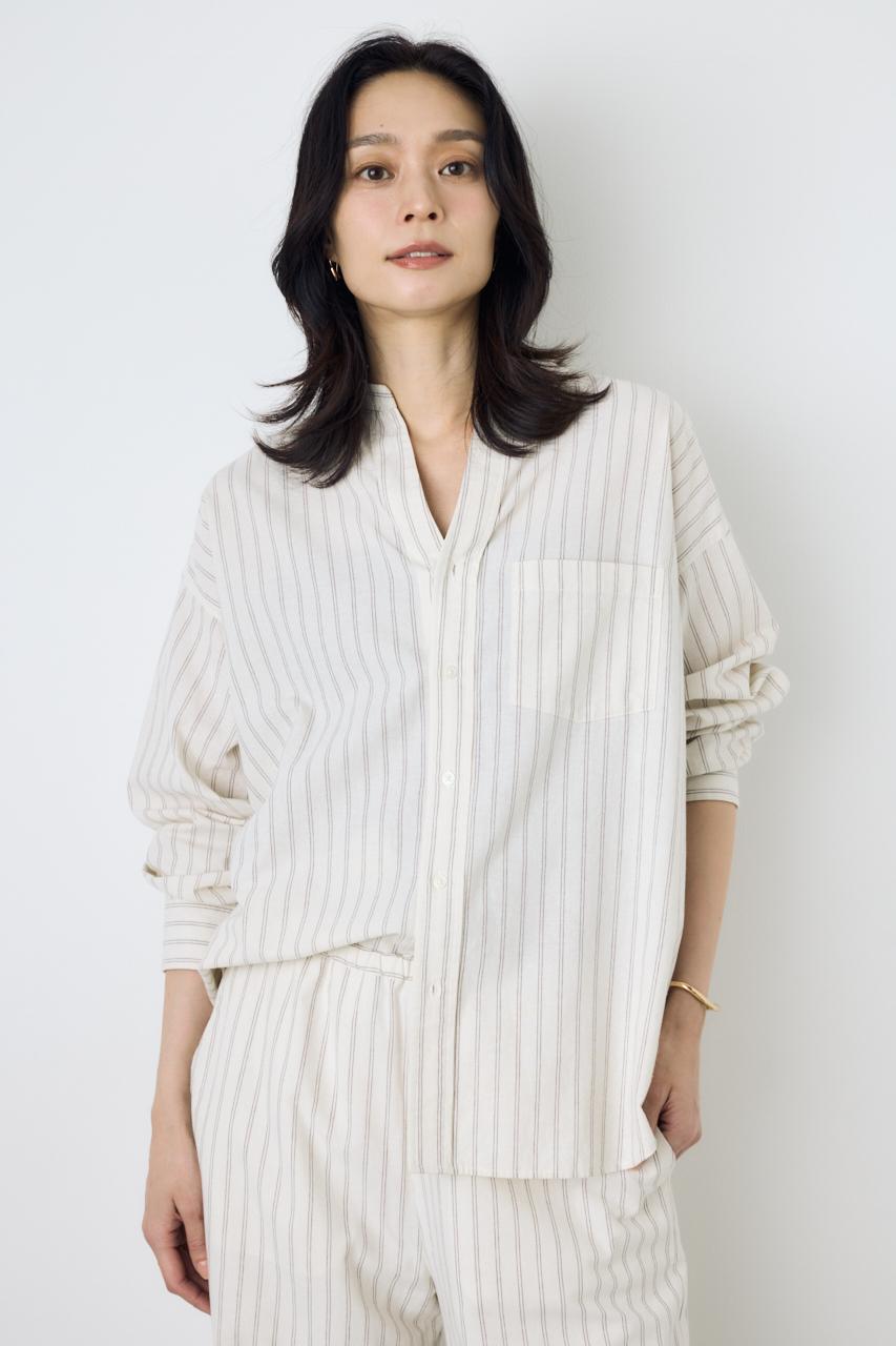 フレンチリネンCOOLMAXアーバンリラックスシャツ