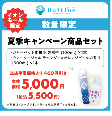 数量限定 夏季キャンペーン商品セット 当店平常価格より460円引き