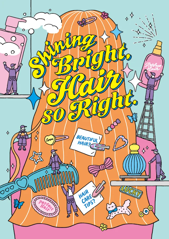 Shining Bright, Hair so Right.
