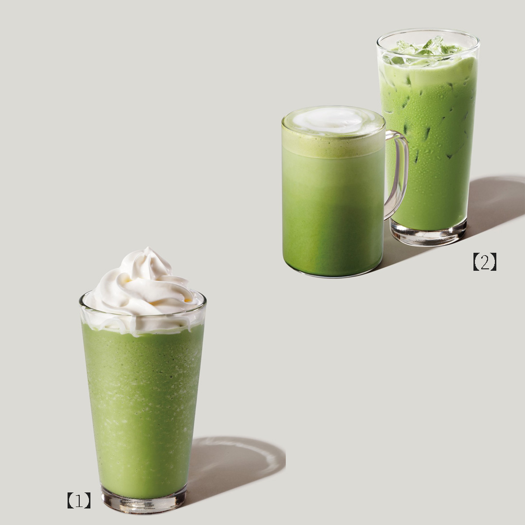 抹茶クリームフラペチーノ/抹茶ティーラテ/スターバックスVIA　抹茶