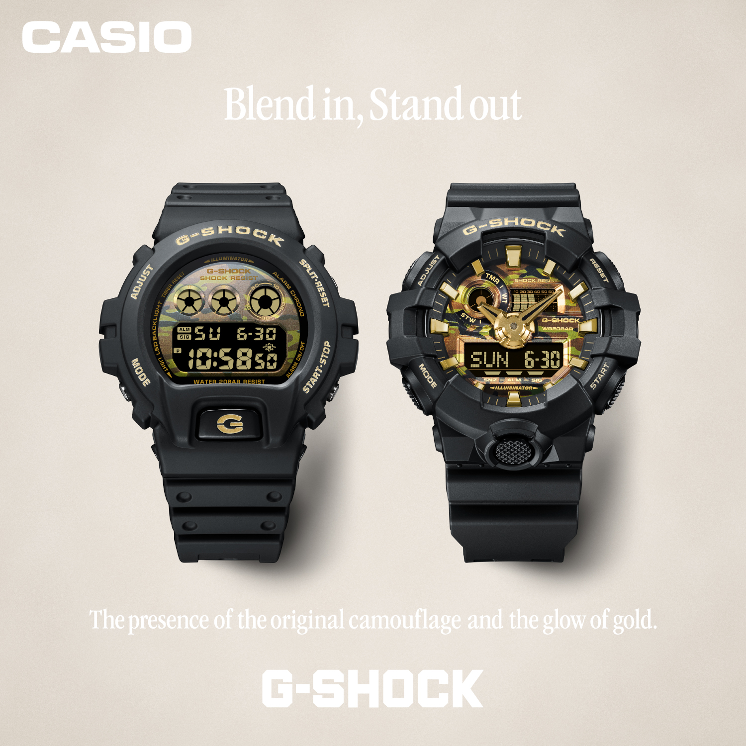 CAMO　AND　GOLD　モデル
