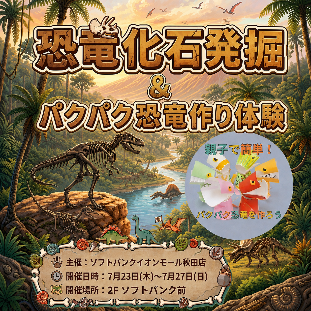 夏休み！化石発掘＆ワークショップ！
