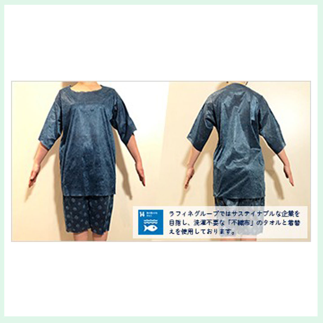 不織布お着替え　（上）Tシャツ　（下）ハーフパンツ	