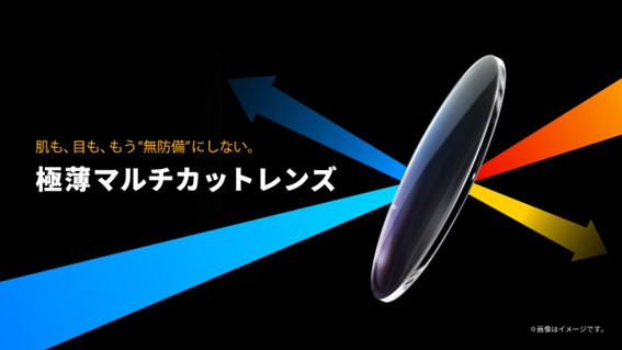 肌も、目も、もう”無防備”にしない。「極薄マルチカットレンズ」