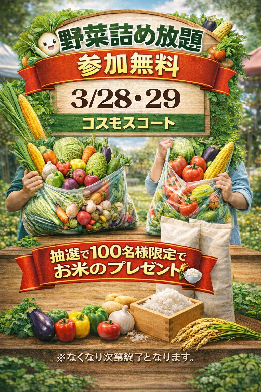 野菜詰め放題イベント