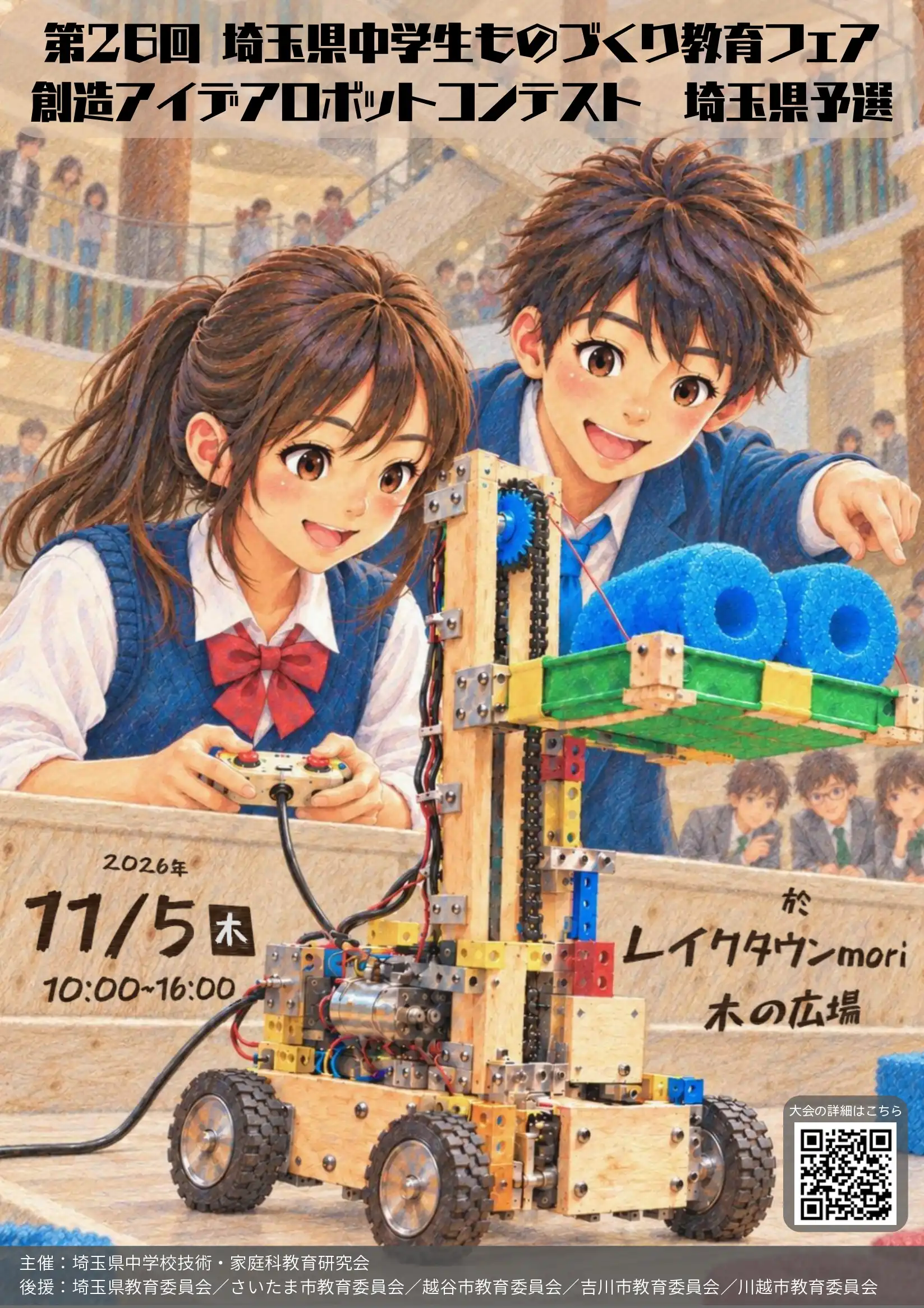 第26回埼玉県中学生ものづくり教育フェア創造アイデアロボットコンテスト埼玉県予選