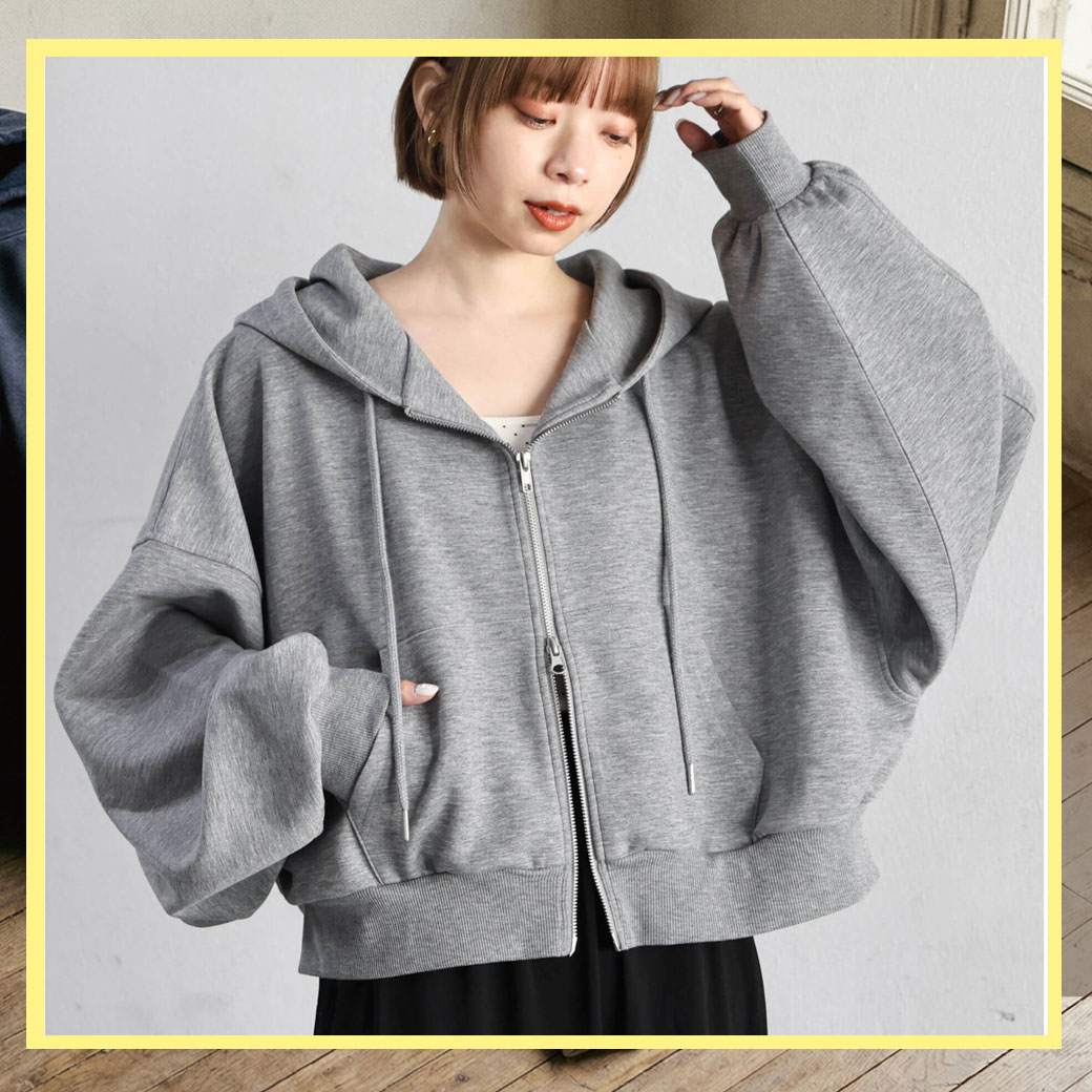 ダンボールW zipパーカー