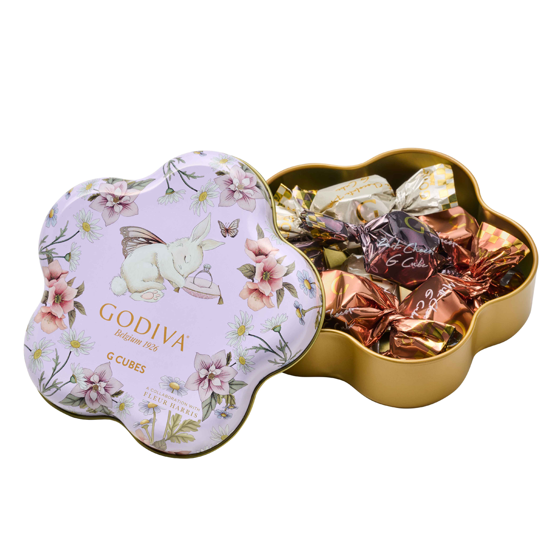 羽ばたく 花咲く春 G キューブ アソートメント フラワー缶 7粒入