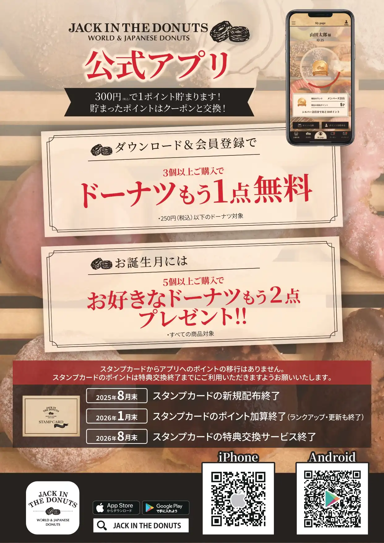 ドーナツ無料クーポン配信中!!!!