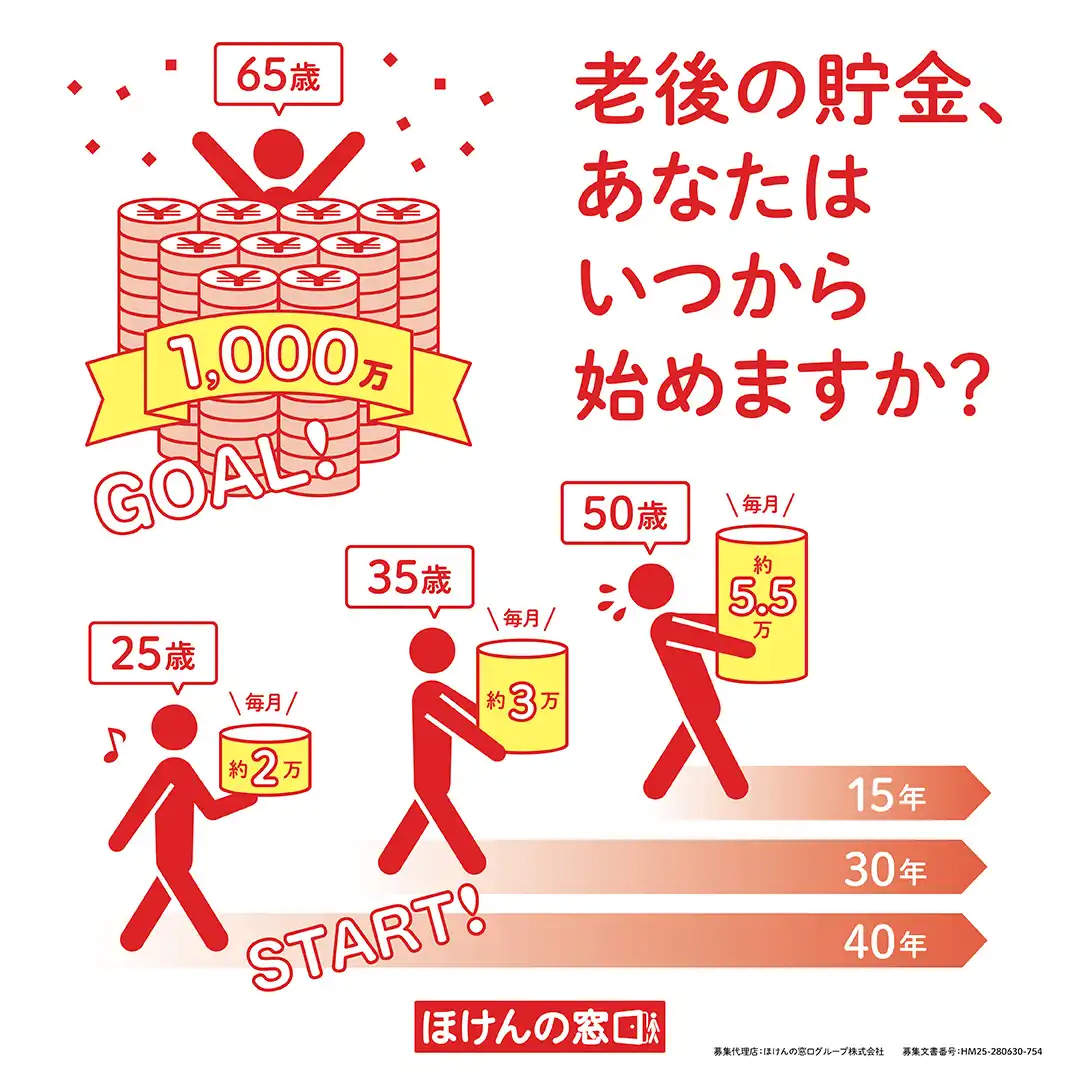 老後の貯金始めませんか？