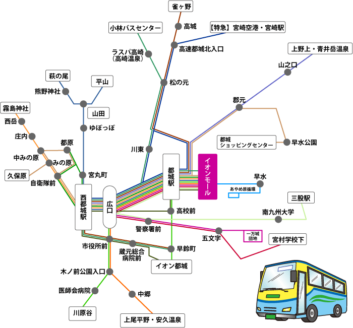 都城駅前_アクセスガイド_バスのアクセス