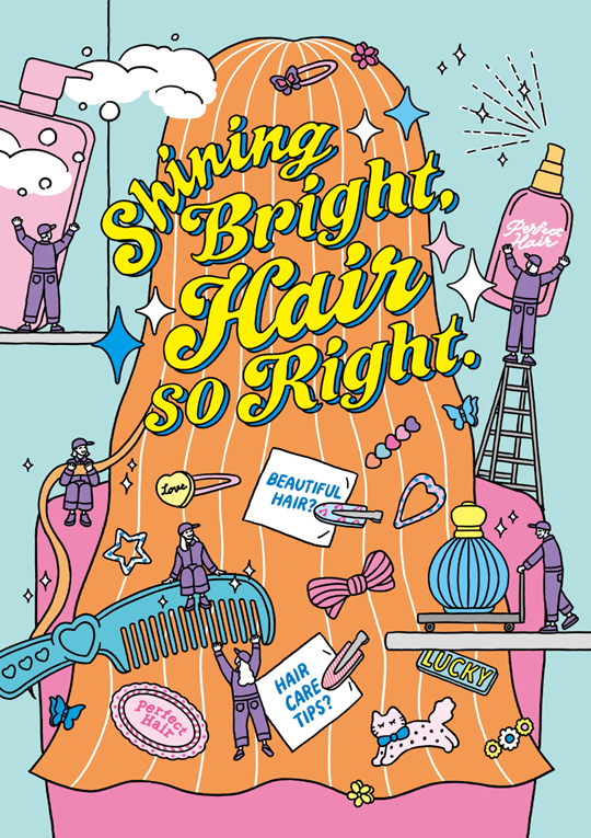 Shining Bright, Hair so Right.