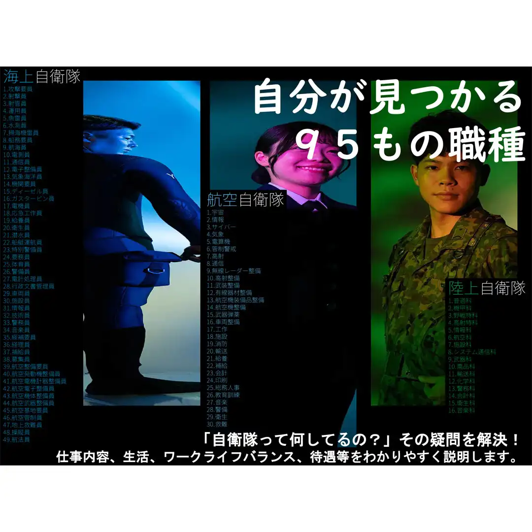 自衛隊「お仕事紹介」