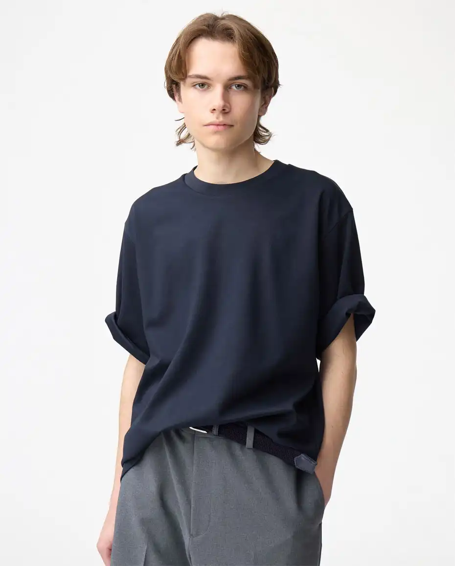 MEN ドライポンチT（5分袖）