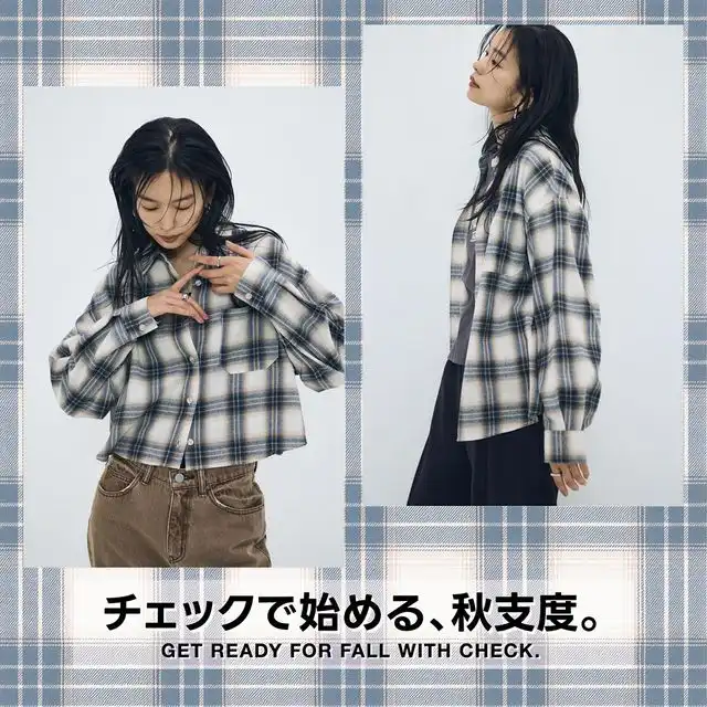 【着丈バリエ】アソート柄チェックシャツ　好評発売中!!