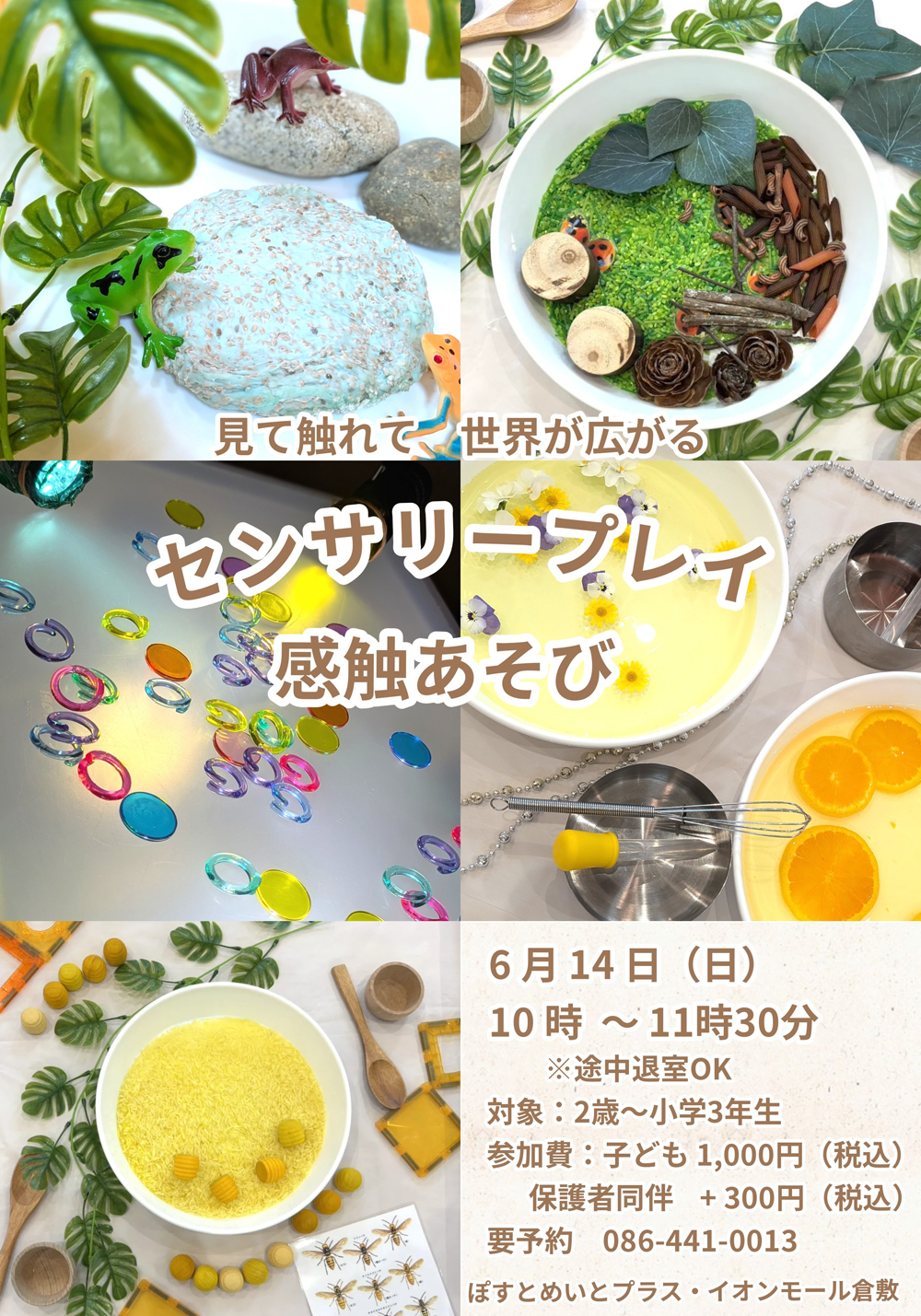 見て触れて世界が広がる「センサリープレイ」