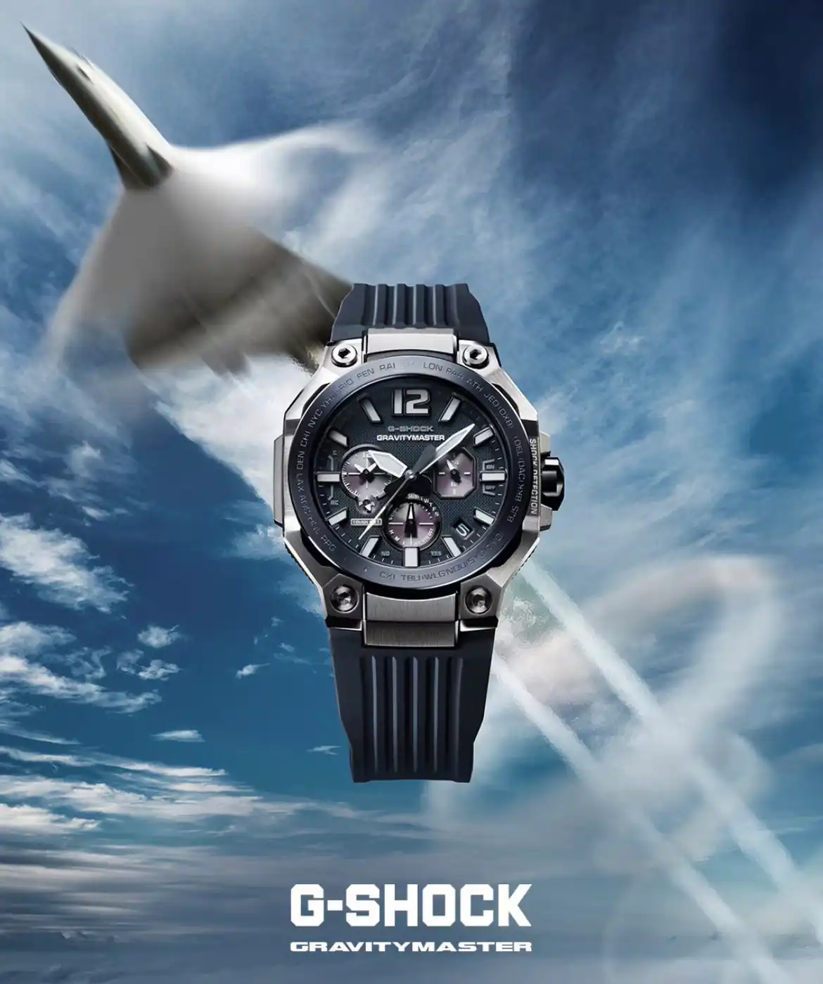 《7月10日発売/予約》G-SHOCK グラビティマスター GWR-B3000A-2AJF メンズ 電波ソーラー Bluetooth アナログ ネイビー MASTER OF G