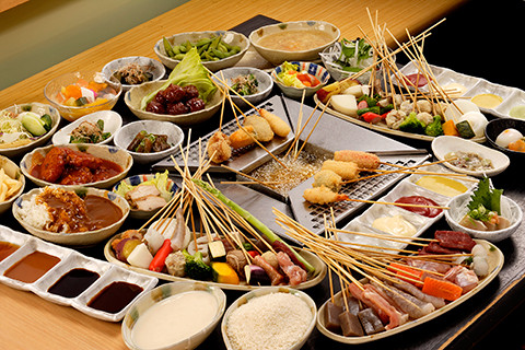 串かつ食べ放題　串まる