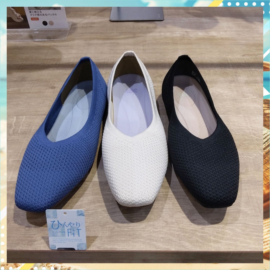 スクエアニットパンプス　W5074　本体価格4,900円（税込5,390円）