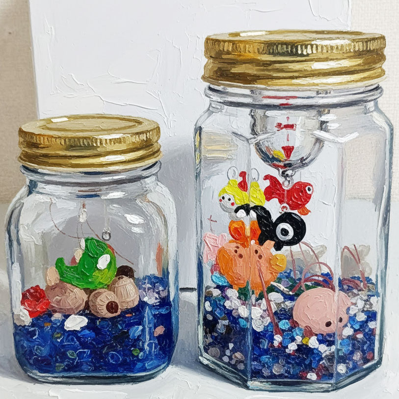浮き球を使ったアクアリウムを作ろう