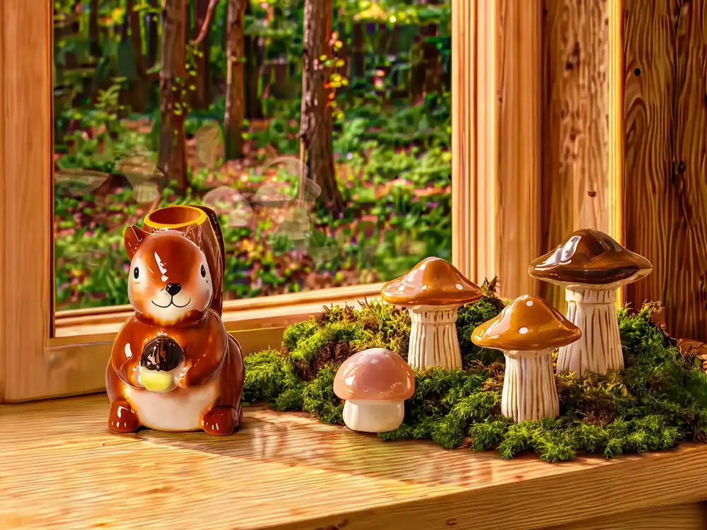 秋の「ネイチャームード」を先取り! お部屋と食卓を彩る『リスとキノコの小さな森』シリーズ新登場