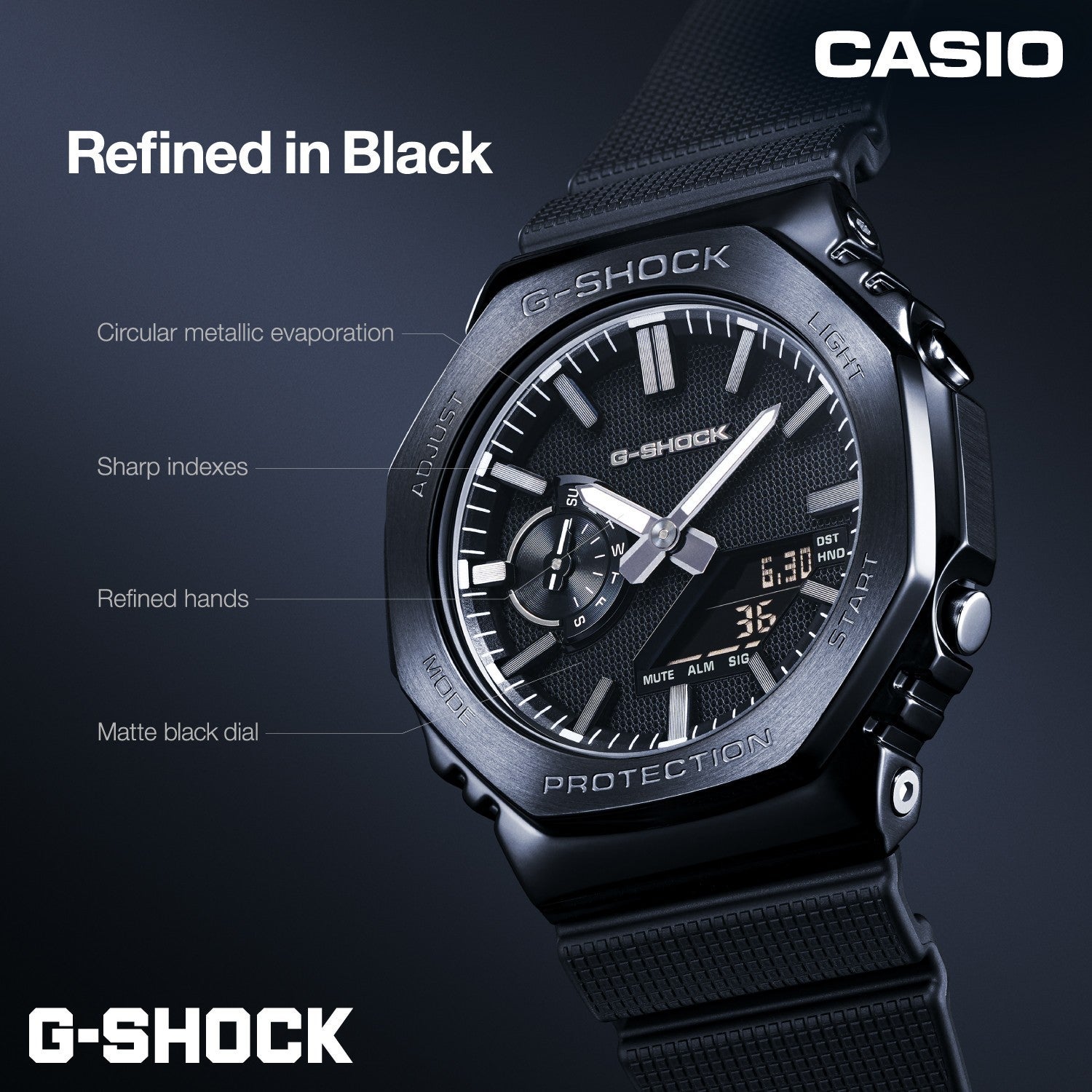 超美品　G-SHOCK ブラック ニュース｜ショップニュース｜＜G-SHOCK＞ LUXE BLACK｜イオンモール