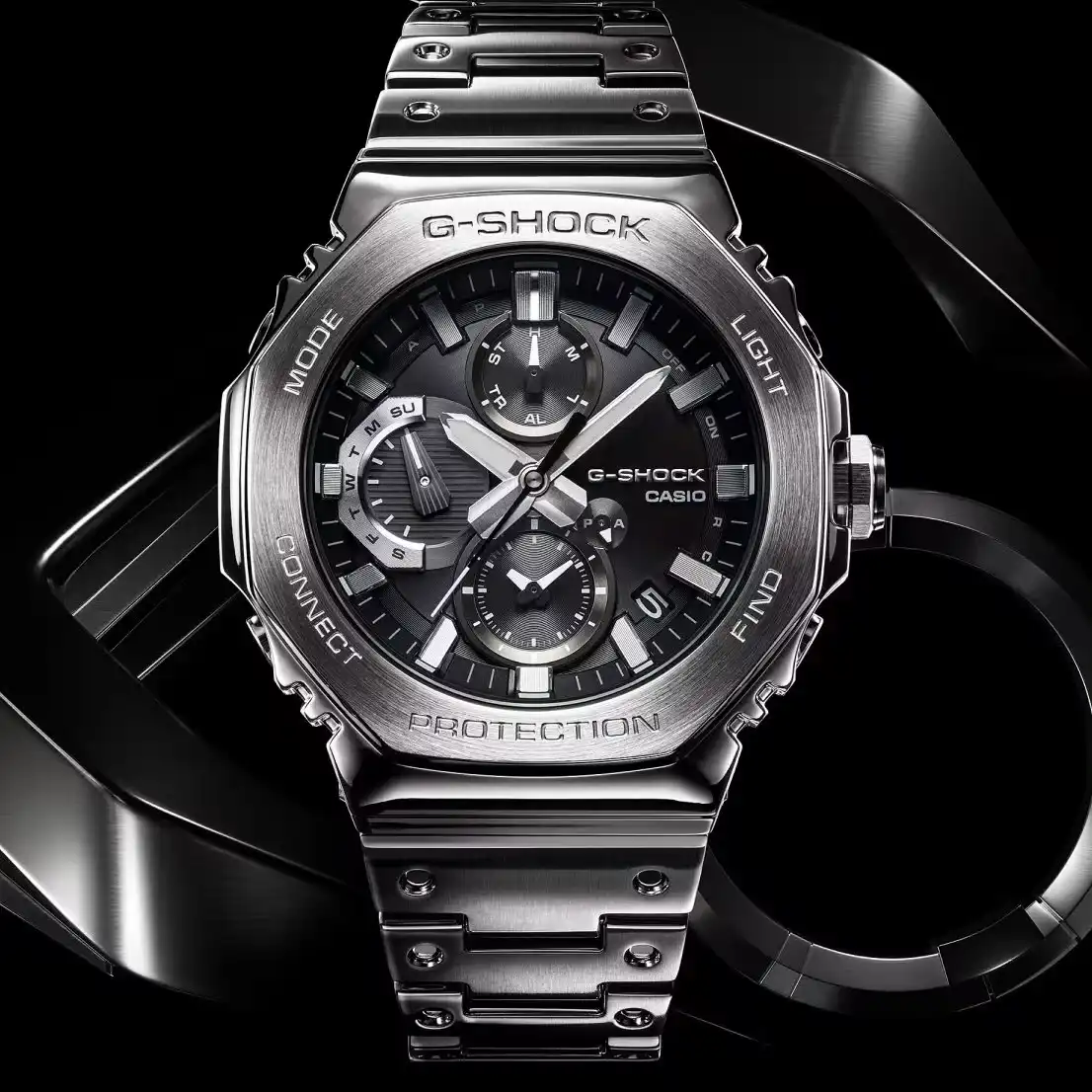 G-SHOCK 実用的な機能を備えたフルメタルクロノグラフモデル