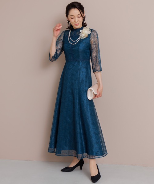 【formforma限定】《マザードレス》 リーフレースロングドレス