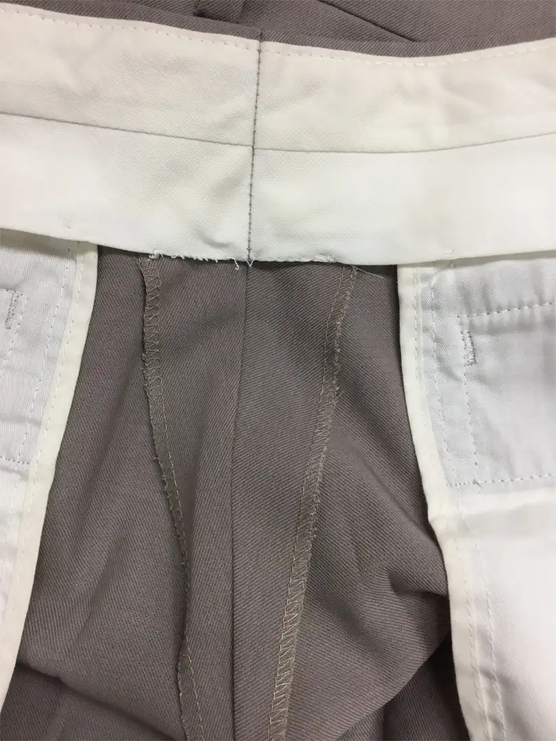 紳士スラックスのウエスト直し