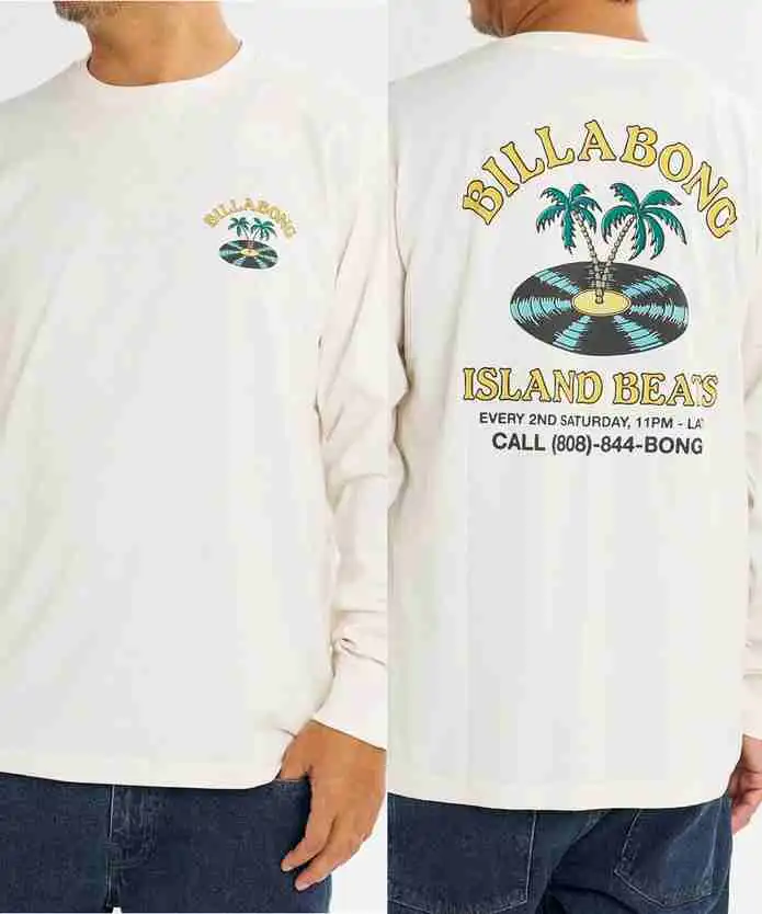 【直営店限定】BILLABONG メンズ アイランド バックプリント ロンT 【2026年秋冬モデル】