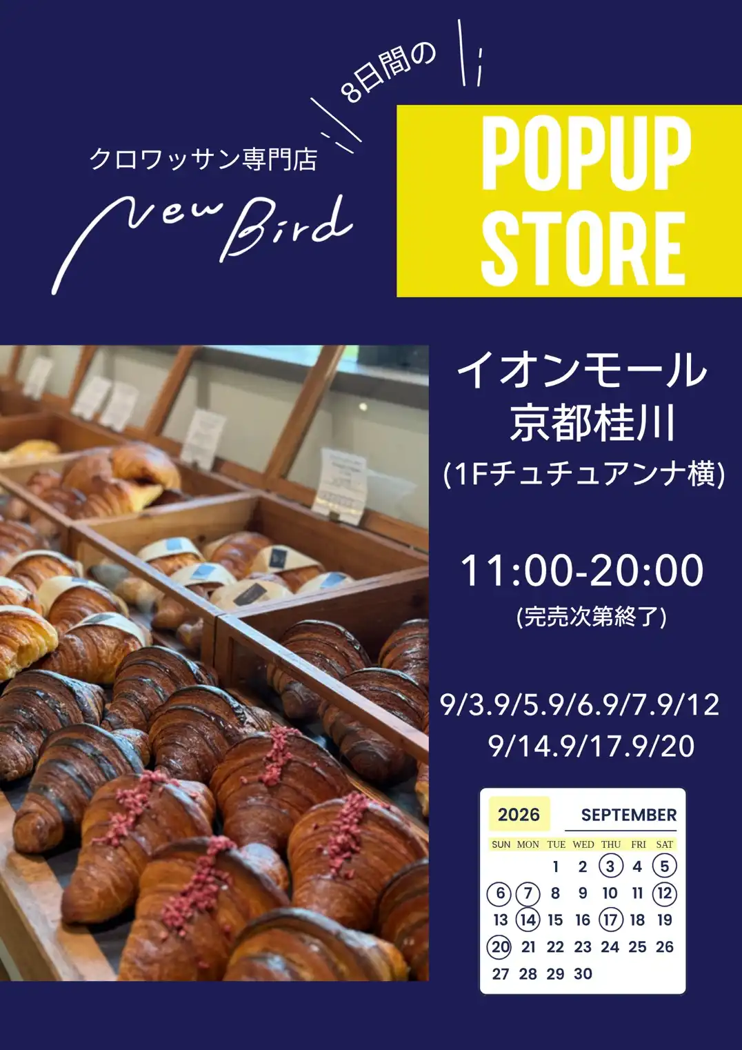 【期間限定】ニューバード　POP UP SHOP