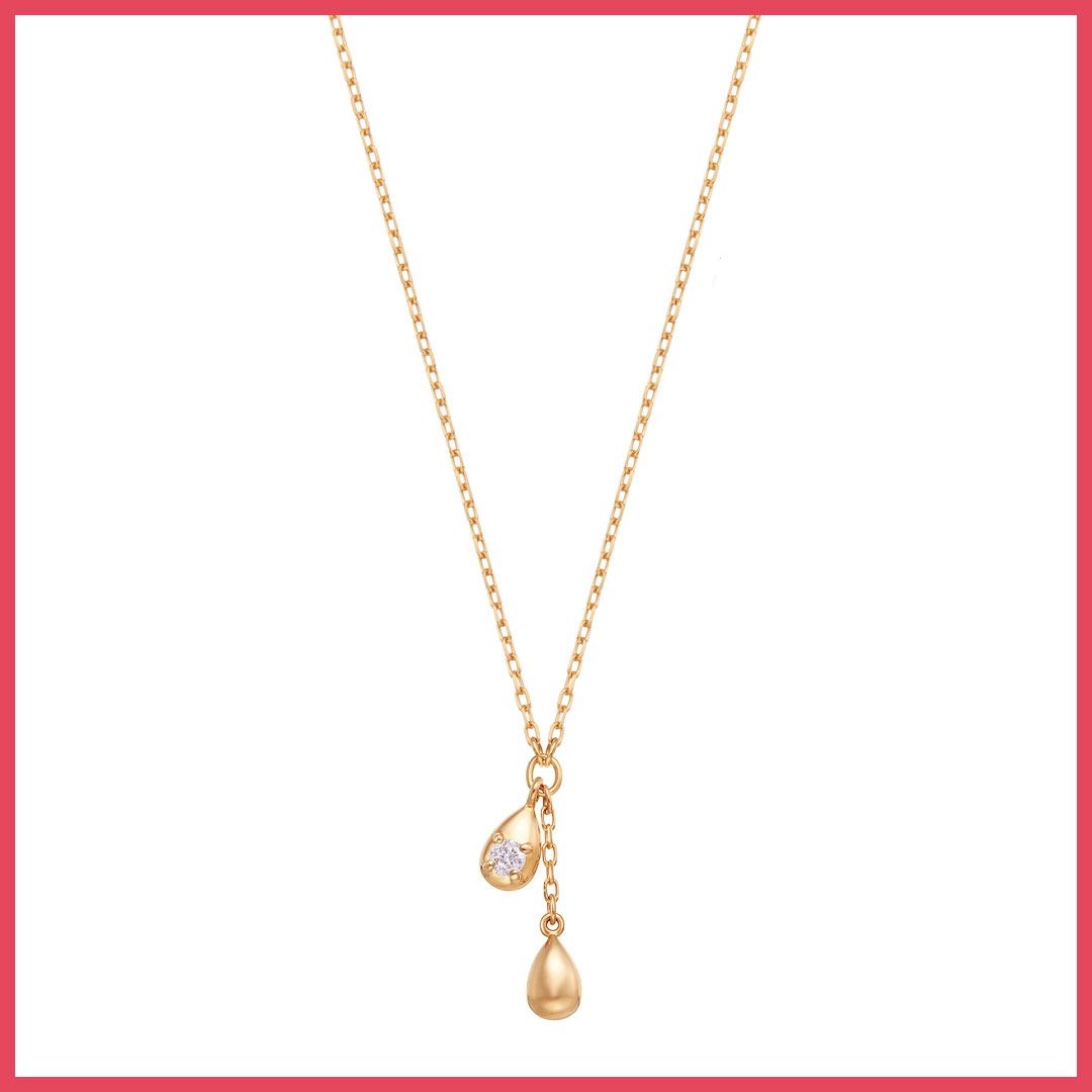 K18イエローゴールドダイヤモンドネックレス　本体価格43,637円（税込48,000円）