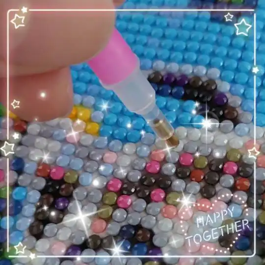 ダイアモンドビーズを使ったアート体験をしよう！