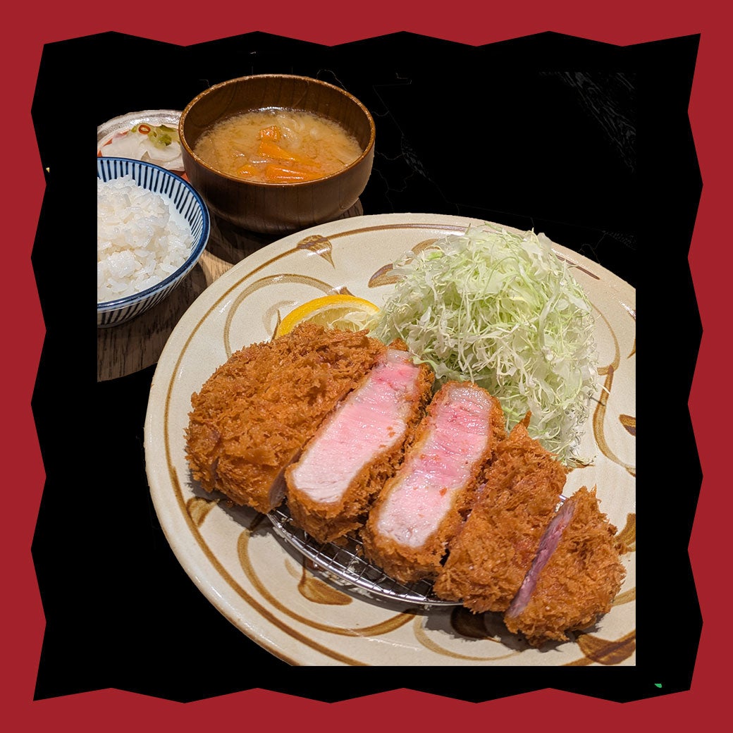 極厚ロースとんかつ定食(カナダ産　三元豚)