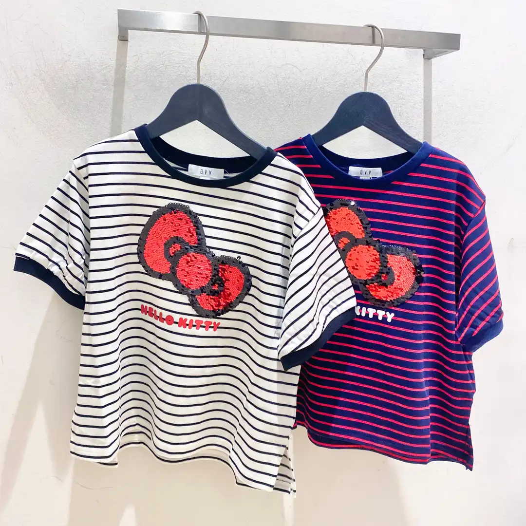 【HELLO KITTY × a.v.v】夏気分を盛り上げる、別注デザインTシャツ&バッグが登場!