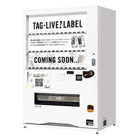 TAG LIVE LABEL 自動販売機設置中！