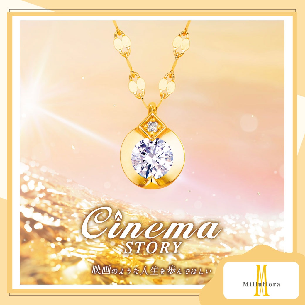 K18YG/PTダイヤモンドネックレス