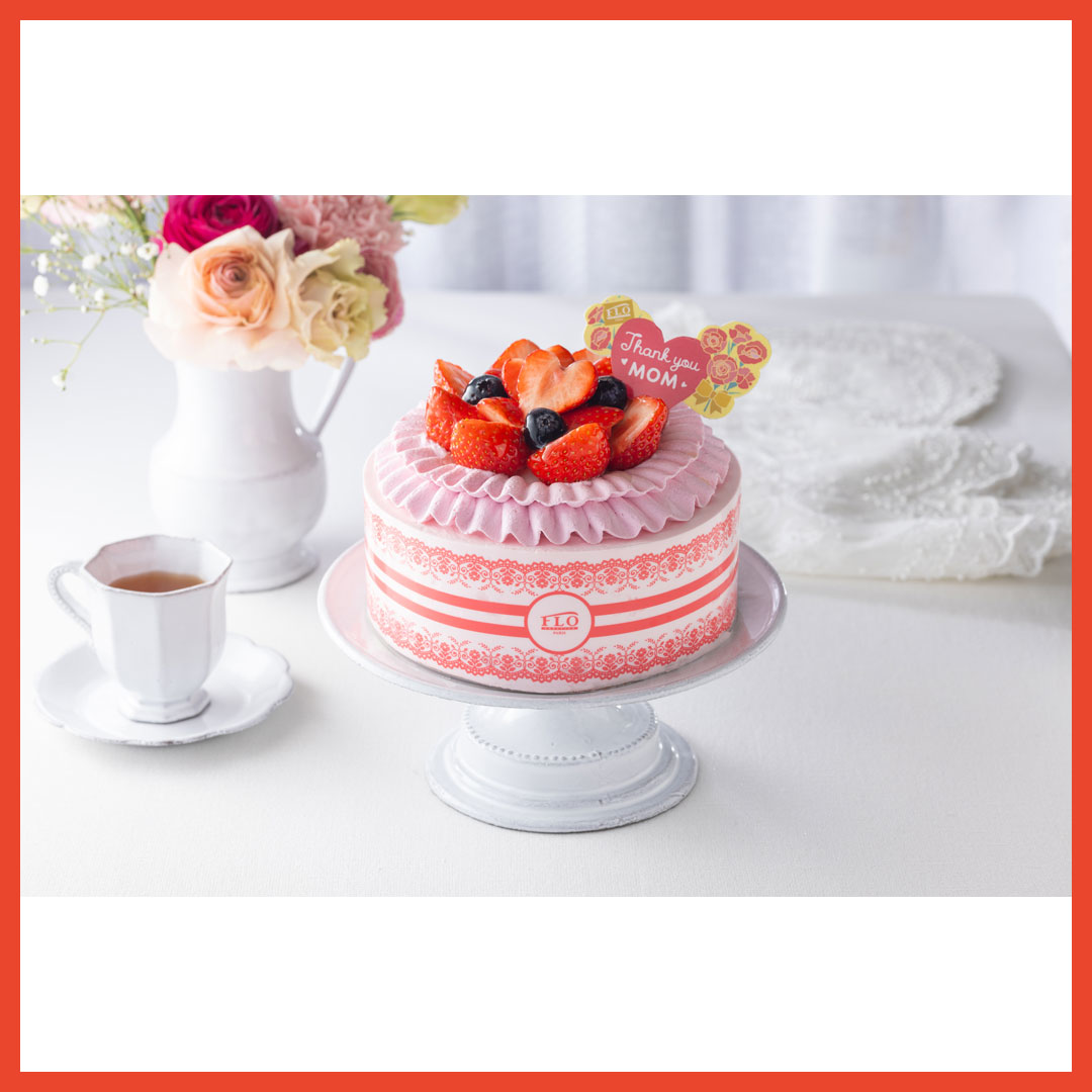 母の日フラワーショートケーキ 本体価格3,940円（税込4,255円）