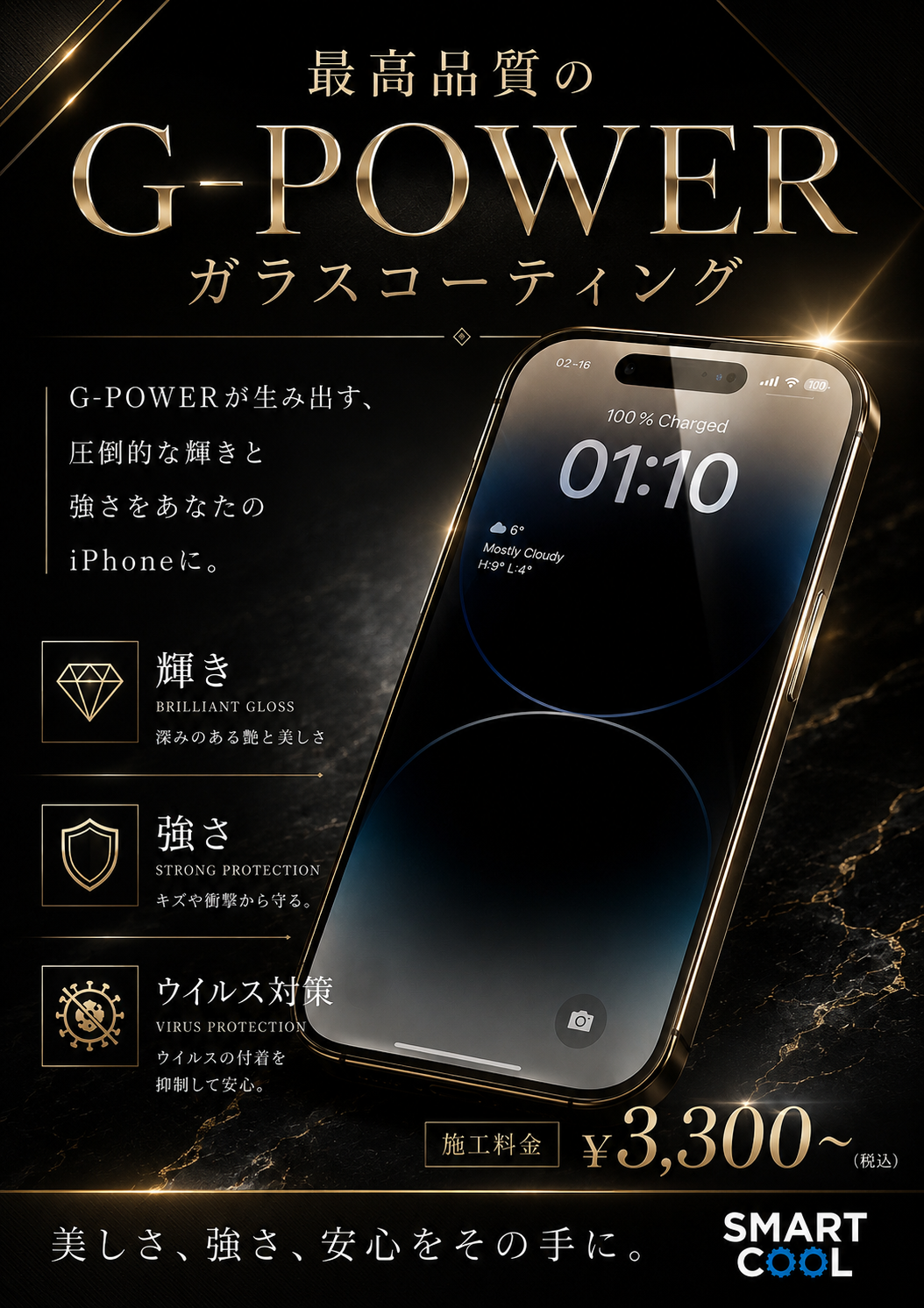 最高品質のG-POWERガラスコーティング