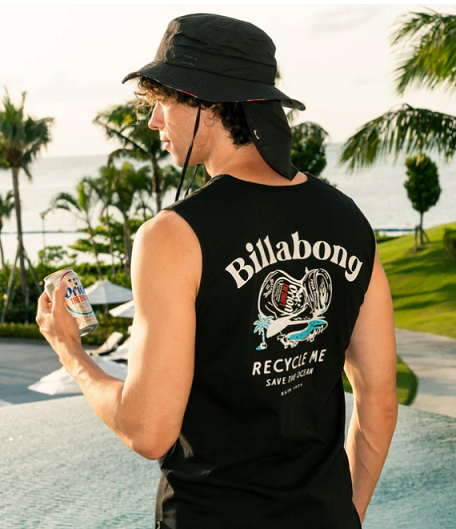 BILLABONG メンズ RECYCLE ME 【ORION BEER x BILLABONG COLLECTION】タンクトップ 