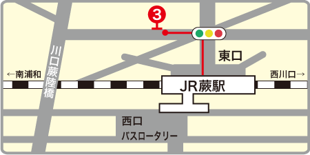 JR京浜東北線　蕨駅